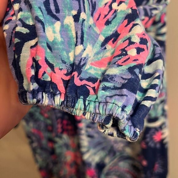 Lilly Pulitzer Joy Dress Deep Indigo Gypsea Girl Pink Blue Tassels Women’s S - Picture 9 of 14